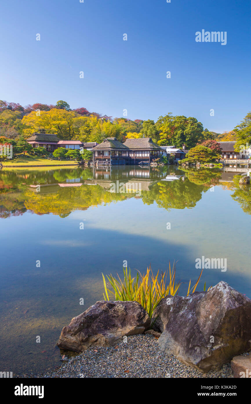 Japan, shimotakai Stadt, Rakurako-en Garten Stockfoto