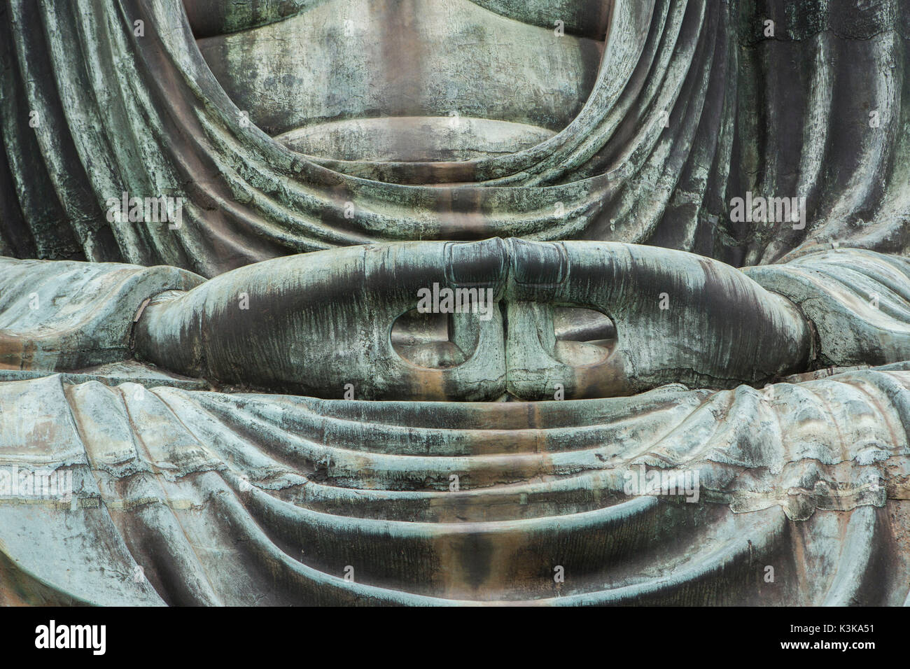 Japan, Kamakura Stadt, Daibutsu Buddha, Großen Buddha Stockfoto