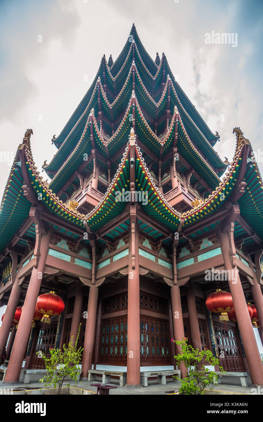 China Wuhan City, Yellow Crane Tower Stockfoto