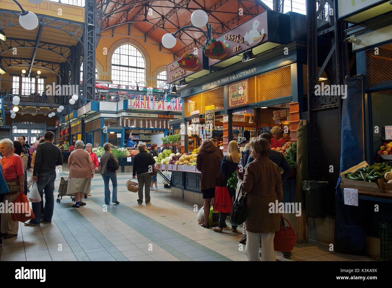 Ungarn, Budapest, Pest Bezirk, zentrale Markthalle von Samu Petz 1896 entworfen Stockfoto