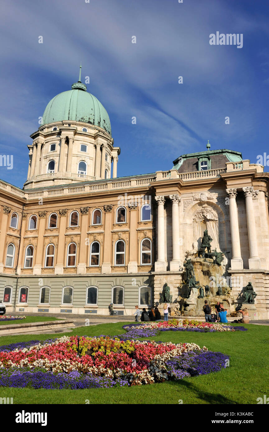 Ungarn, Budapest, Buda, der königliche Palast auf dem Burgberg (oder Buda Hill) als Weltkulturerbe der UNESCO aufgeführt Stockfoto