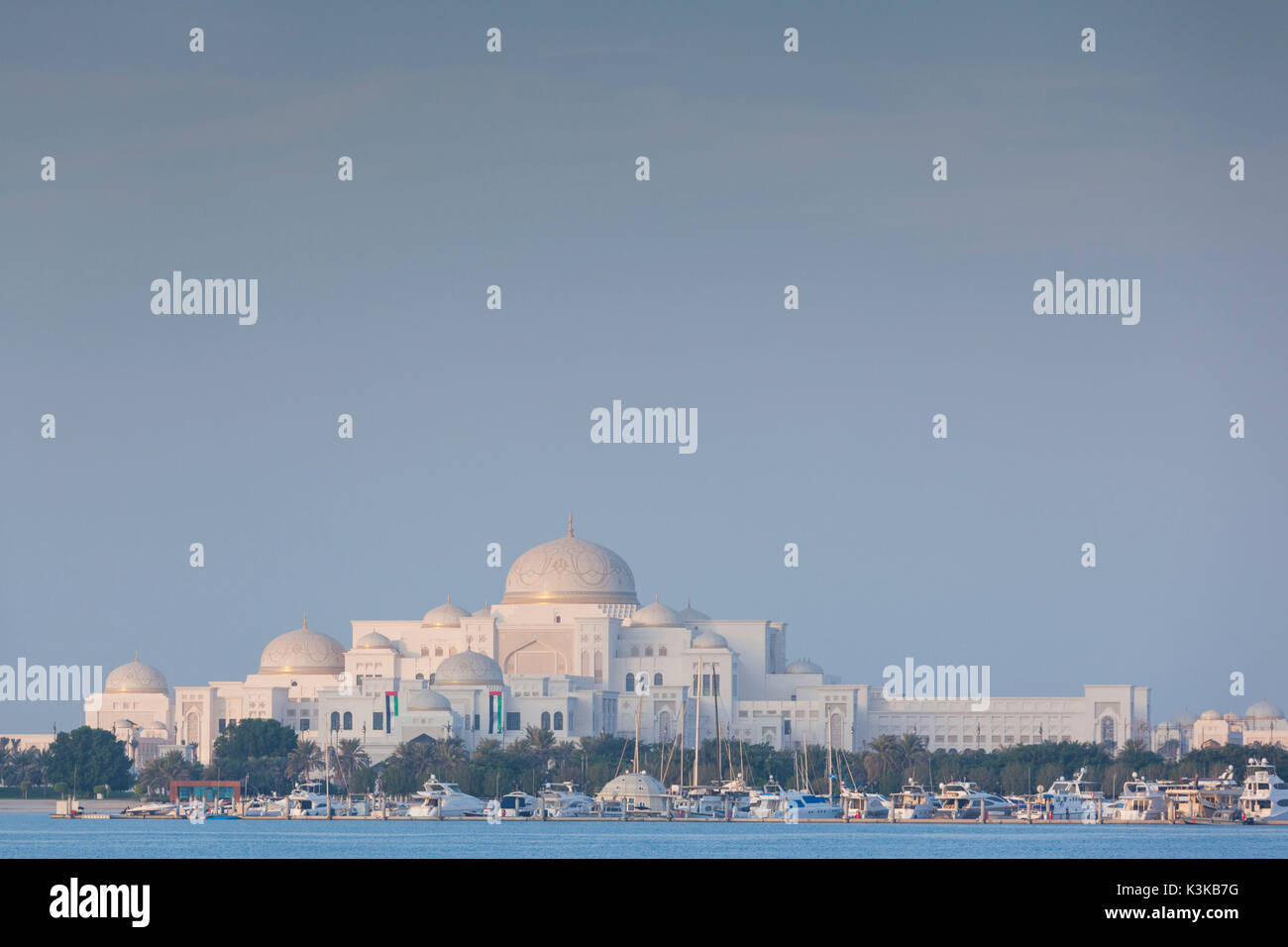 Vae, Abu Dhabi, Emirates Presidential Palace Stockfoto