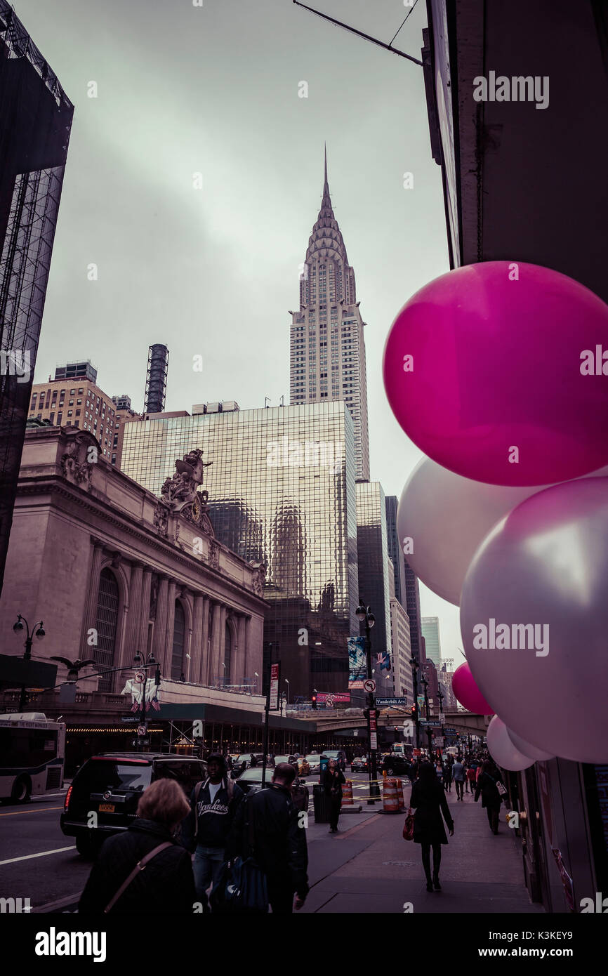 Ballons und der Grand Central Station und Terminal, Manhatten, New York, USA Stockfoto