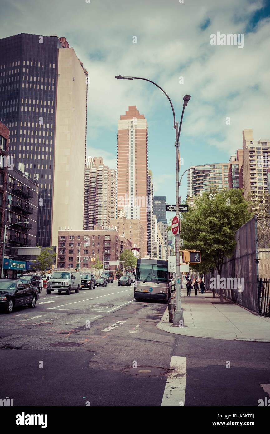 Streetview in Manhatten, New York, USA Stockfoto