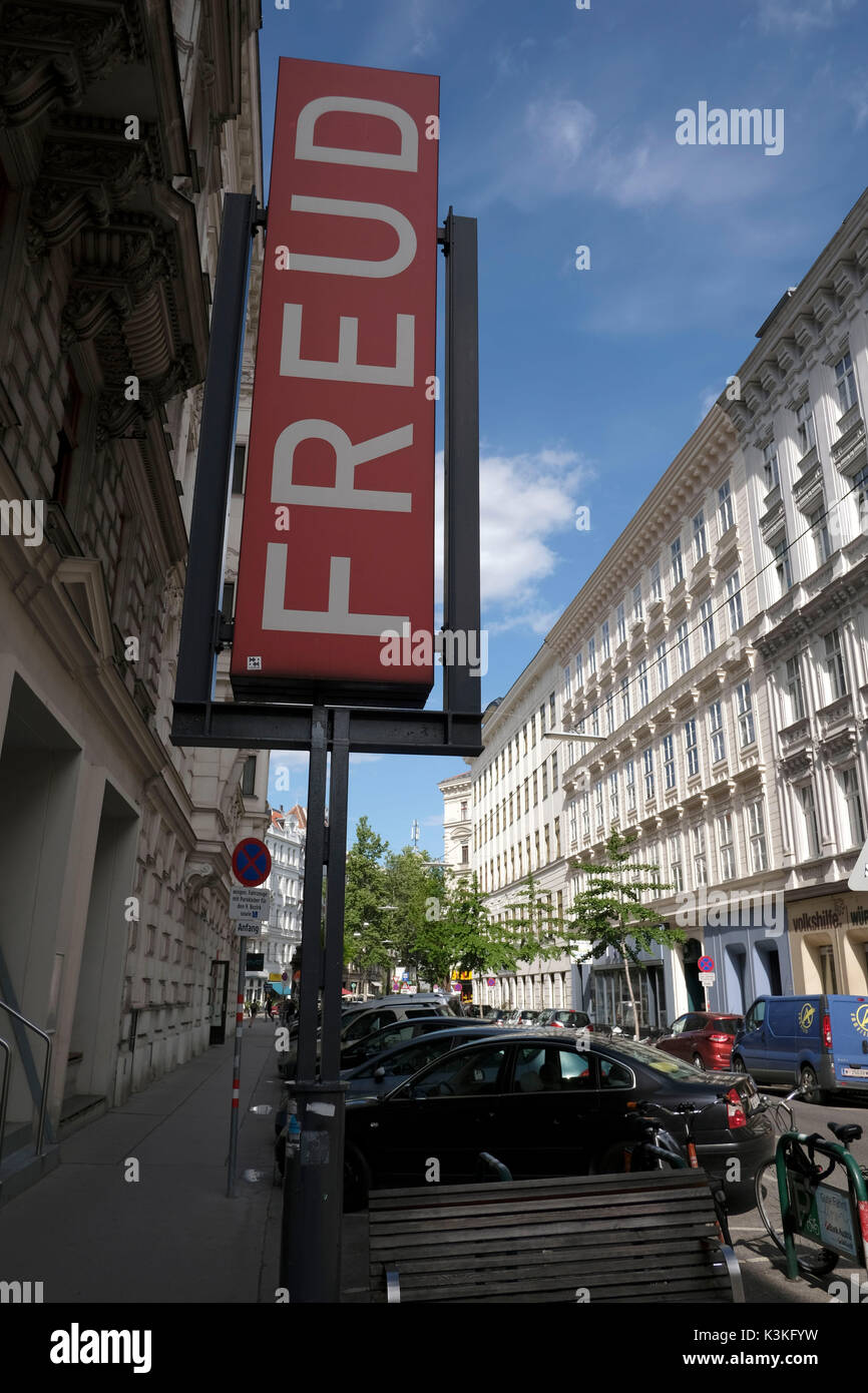 Europa, Österreich, Wien, Kapital, Sigmund Freud Museum, Freud Zeichen Stockfoto