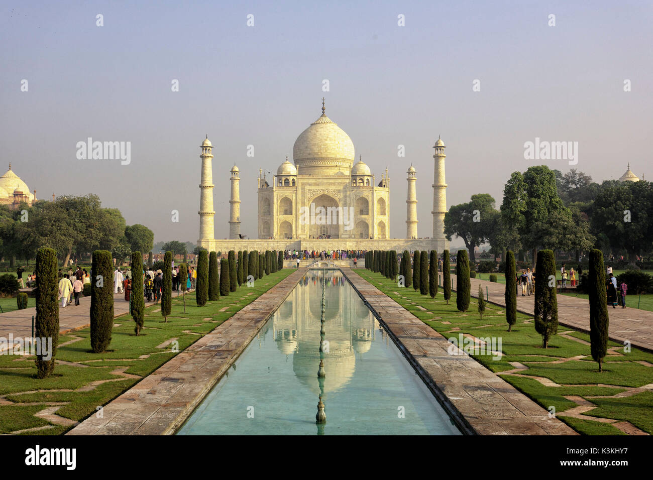 Asien, Indien, Agra. Taj Mahal Stockfoto