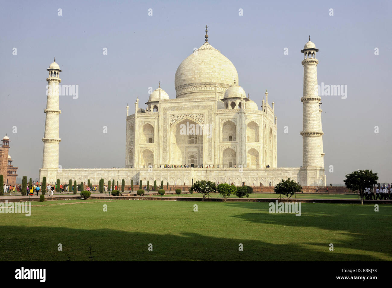 Asien, Indien, Agra. Taj Mahal Stockfoto