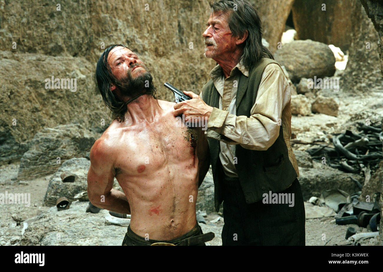 Die Proposition Guy Pearce, John Hurt Stockfoto