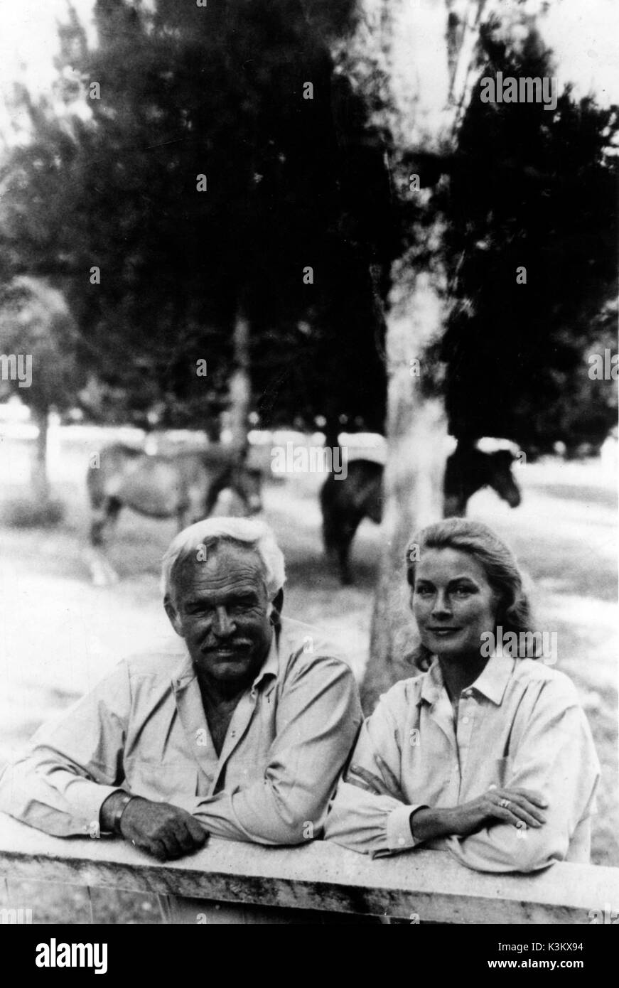 GRACE KELLY mit ihrem Ehemann Prinz Rainier von Monaco Stockfoto