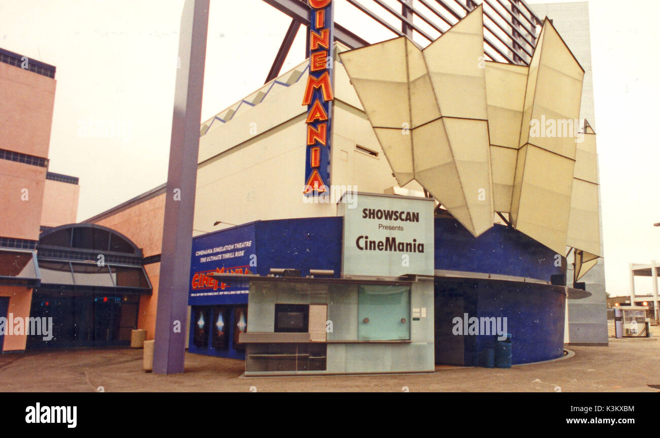 Die Motion Simulation Cinemania Kino in Universal City, Los Angeles Stockfoto