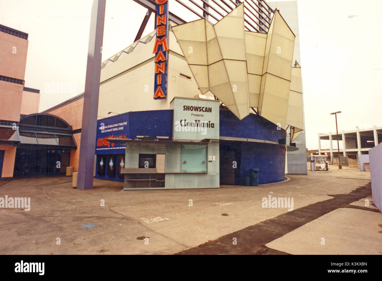Die Motion Simulation Cinemania Kino in Universal City, Los Angeles Stockfoto