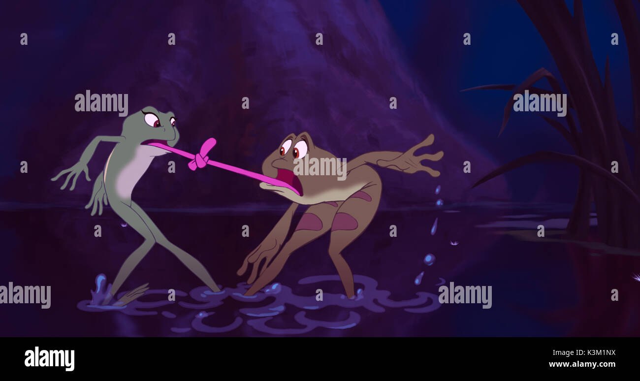 Die PRINZESSIN UND DER FROSCH ANIKA NONI ROSE stimmen Frosch Tiana, BRUNO CAMPOS stimmen Frosch Naveen Datum: 2009 Stockfoto