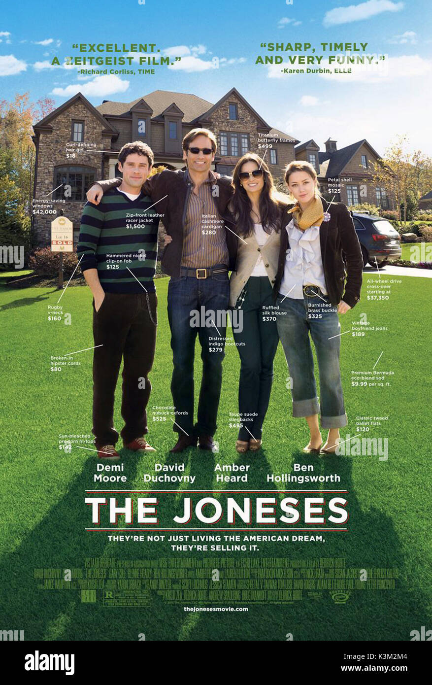 Die joneses BEN HOLLINGSWORTH, David Duchovny, Demi Moore, Amber Heard Datum: 2009 Stockfoto
