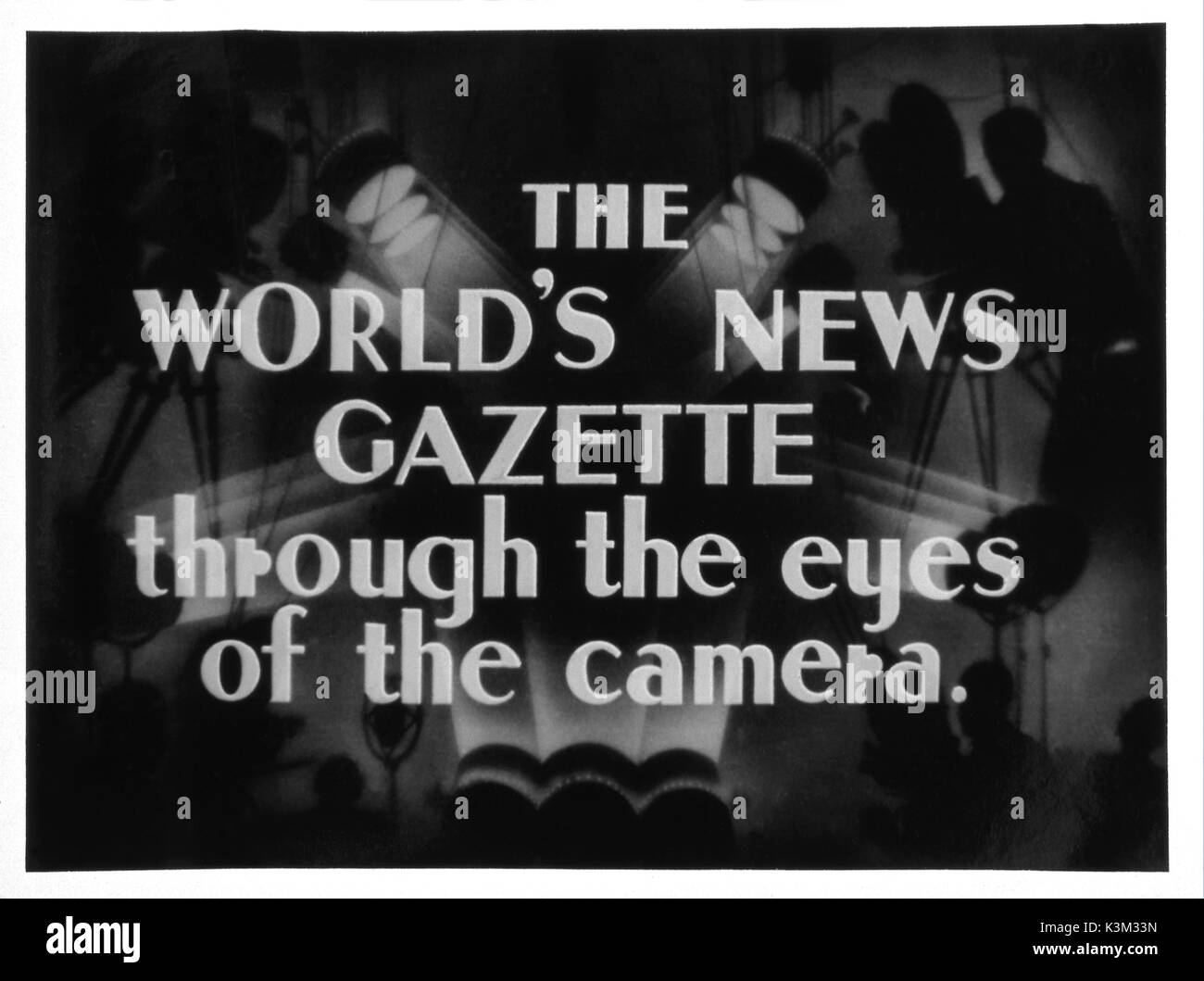 NEWS FILME allgemein als WOCHENSCHAUEN bekannt waren ein gemeinsames Merkmal vieler Kino Programme, bis die weitverbreiteten Besitz von Fernsehgeräten, die live News zeigten, wie es gerenderten Film Wochenschauen, die mit Nachrichten mehrere Tage oder länger nach den Ereignissen, redundante Waren Stockfoto