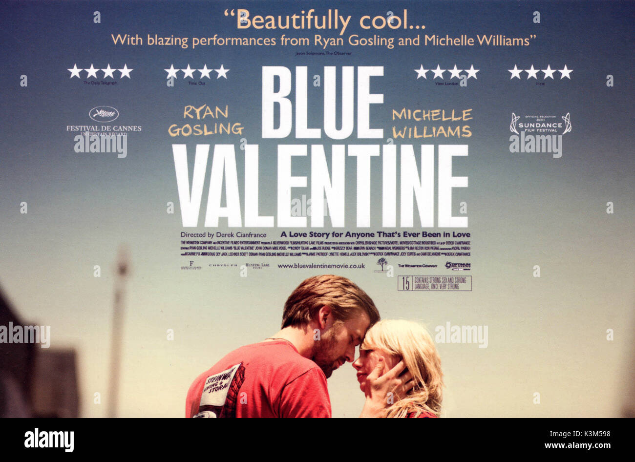 BLUE VALENTINE Ryan Gosling, Michelle Williams BLUE VALENTINE Datum: 2010 Stockfoto