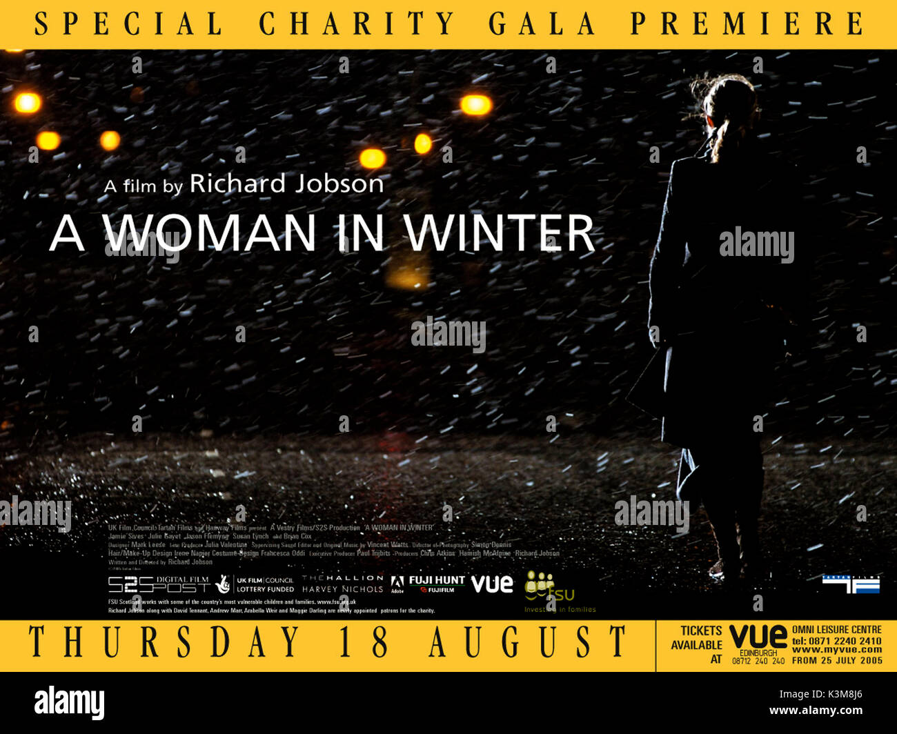 Eine FRAU IM WINTER Datum: 2006 Stockfoto