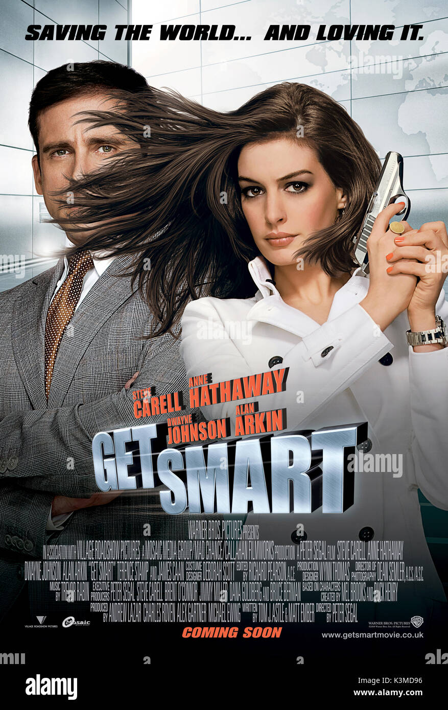 GET SMART [USA 2008] Steve Carell, Anne Hathaway Datum: 2008 Stockfoto