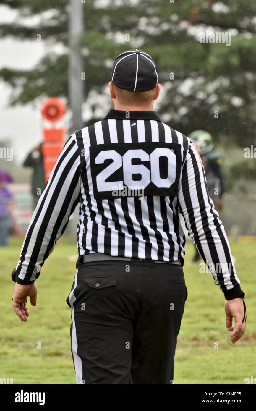 Amerikanischer Fußball-Schiedsrichter Stockfoto