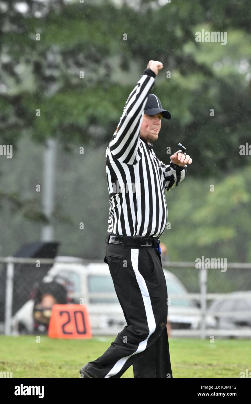 Amerikanischer Fußball-Schiedsrichter Stockfoto