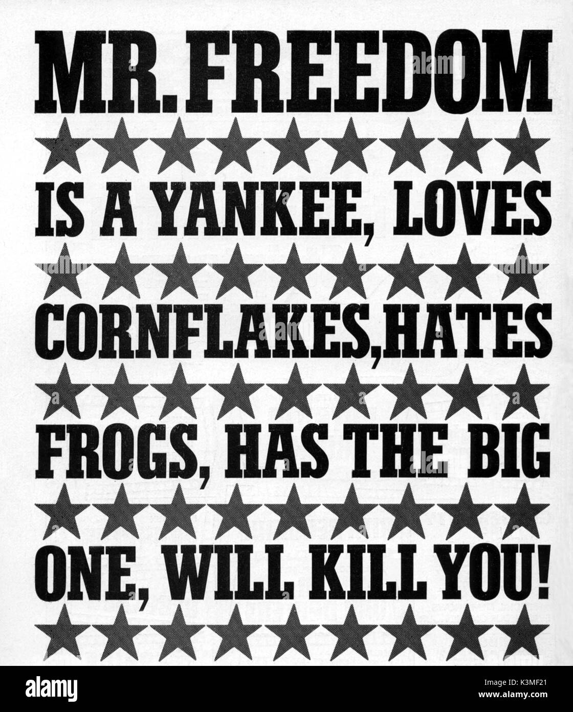 Herr Freiheit [FR] [1969] Datum: 1969 Stockfoto