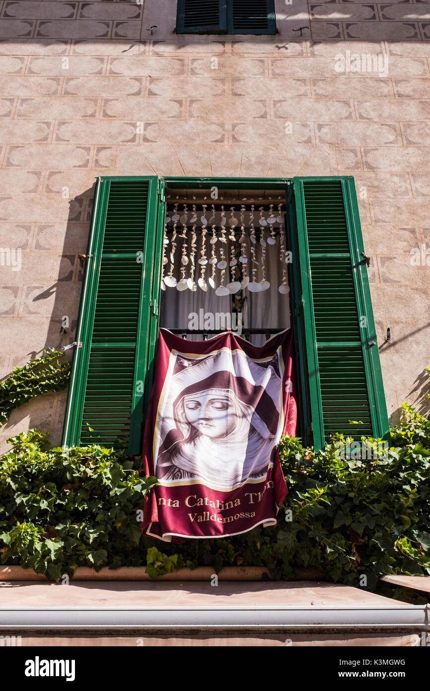 Valldemossa ist ein Dorf auf der Insel Mallorca, Balearen, Spanien. Stockfoto