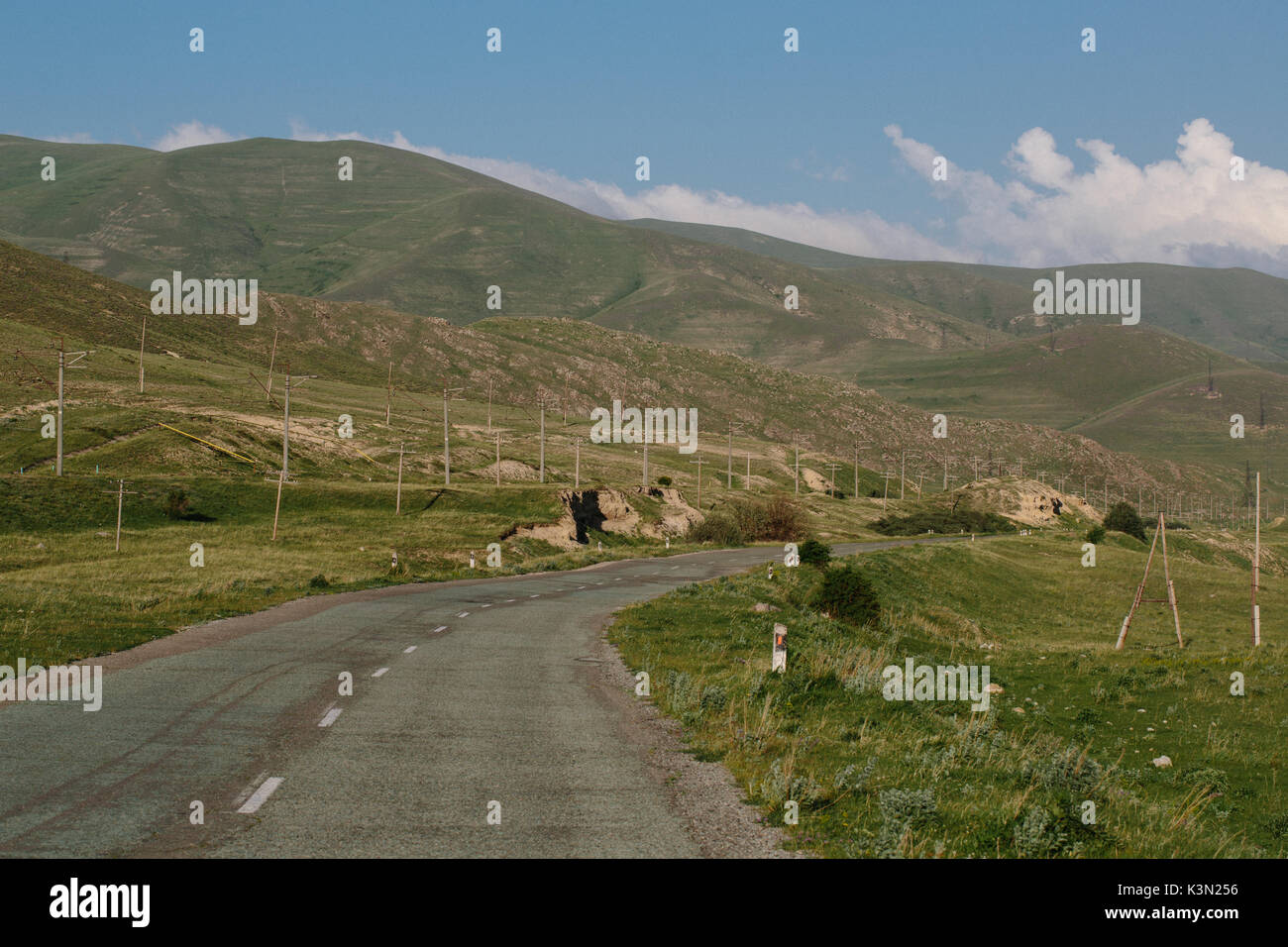 Straße in Armenien Stockfoto