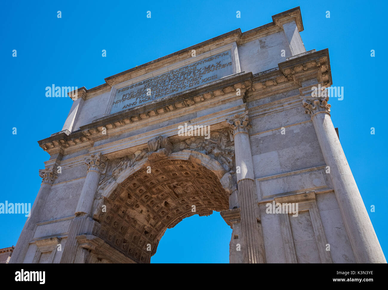 Der Bogen von Titus am Forum Romanum, Rom, Italien Stockfoto