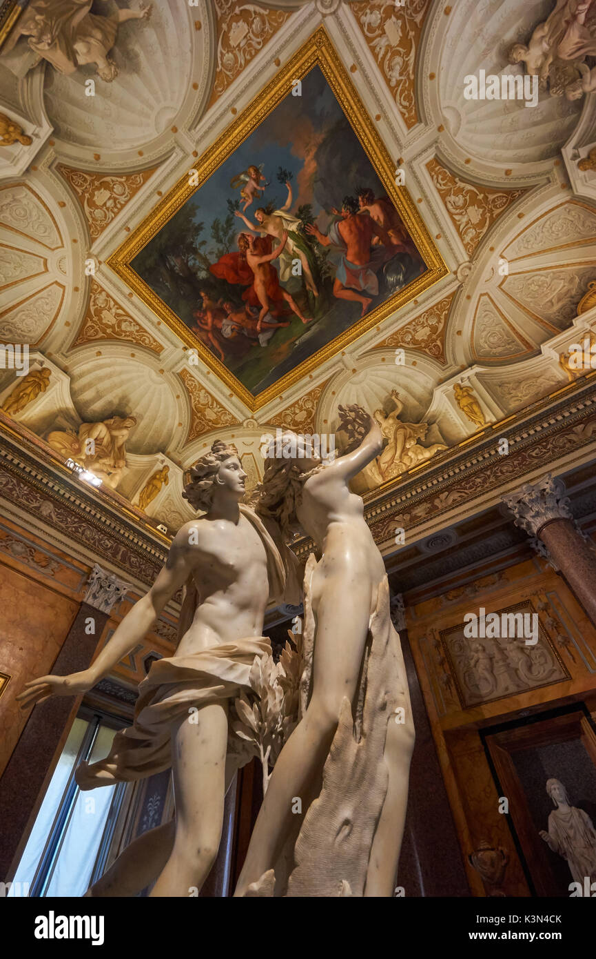 Apollo und Daphne von Gian Lorenzo Bernini, der Galleria Borghese in Rom, Italien Stockfoto