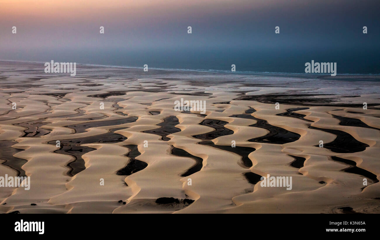 In der Nähe von Lençóis Maranhenses Barreirinhas; Maranhão; Maranhão, Brasilien, Südamerika Stockfoto