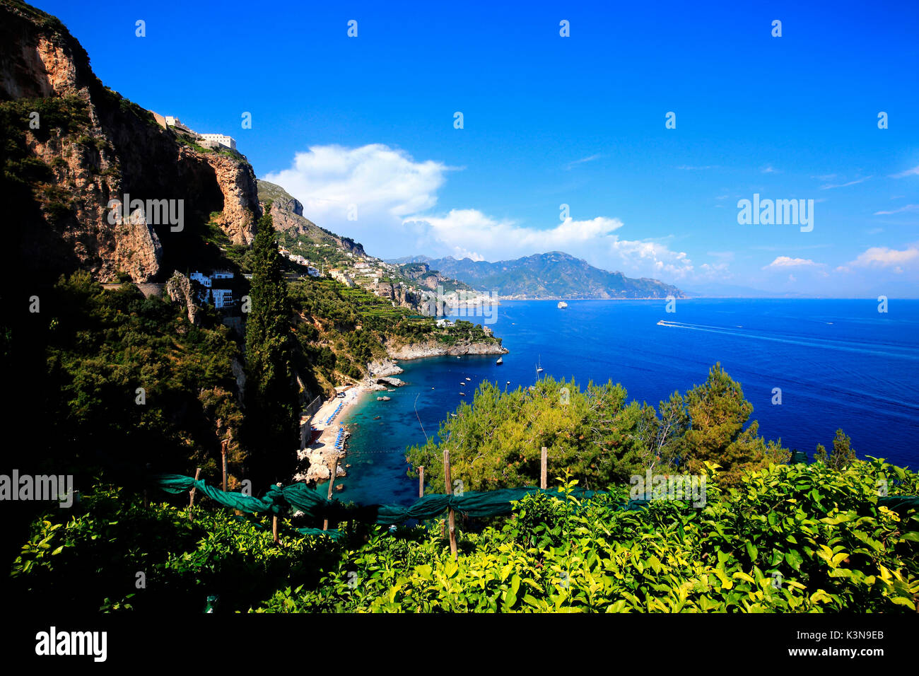 Costa Amalfitana. Kampanien, Italien, Europa Stockfoto