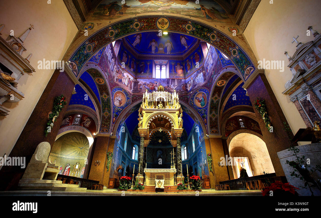 Altar des heiligen Emidio Kathedrale, Ascoli Piceno, Marken, Italien Stockfoto