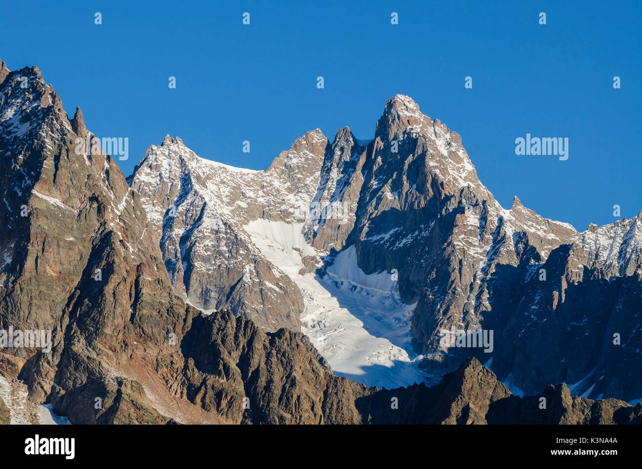 (Frettchen Tal, Aostatal, Alpen) Stockfoto