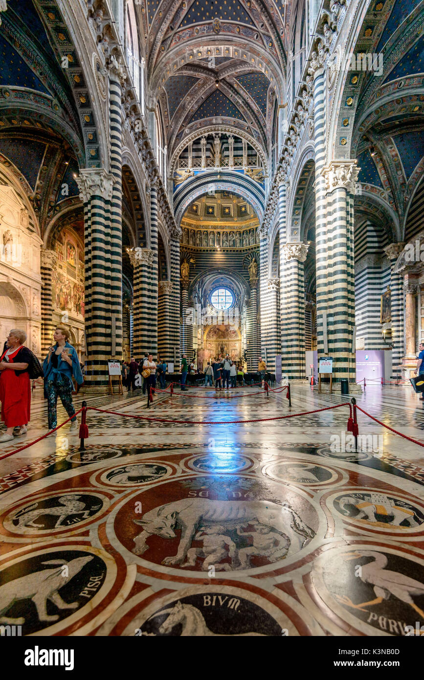 Innenansicht Der Kathedrale Von Siena Stockfotos und bilder Kaufen Alamy