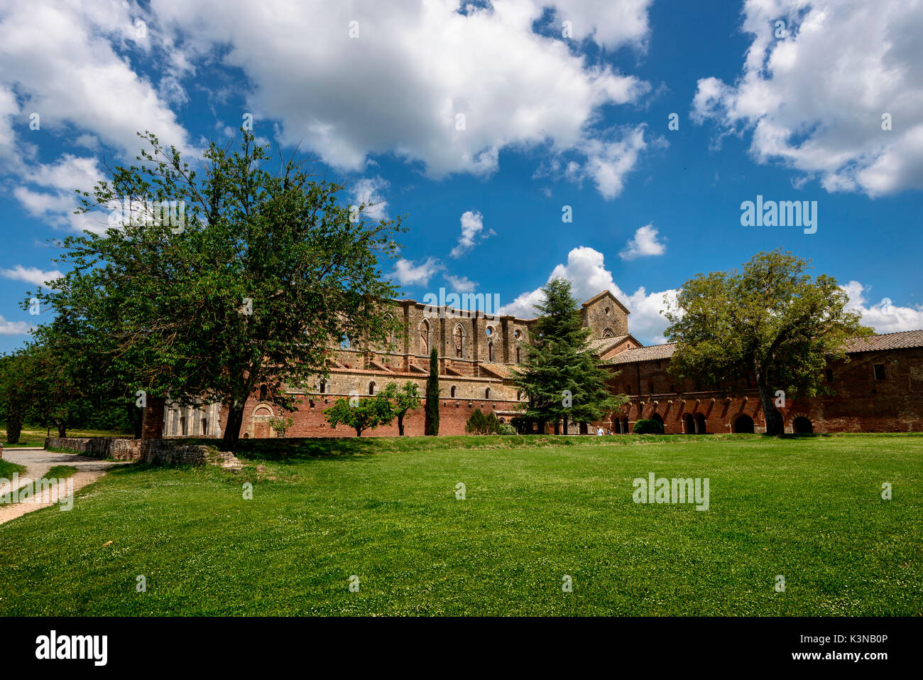Abtei von San Galgano. Firenzuola. Italien. Toskana. Siena entfernt. Stockfoto