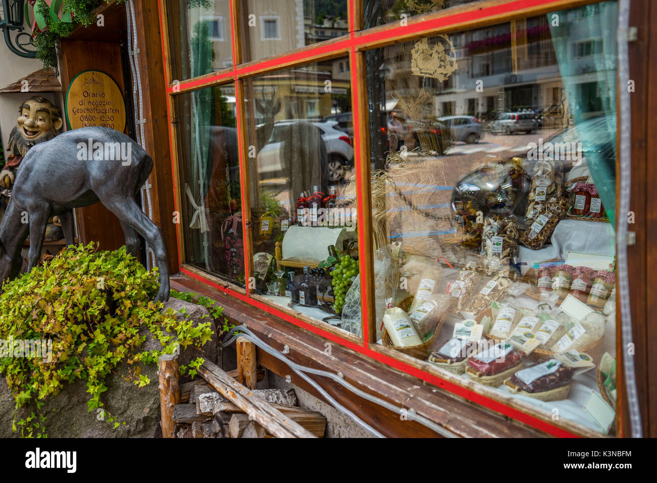 Baker Showcase, St. Ulrich in Gröden, Gröden, Dolomiten, Südtirol, Italien Stockfoto