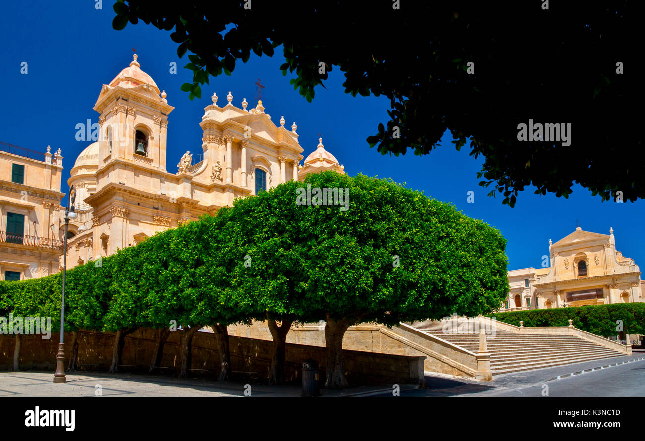 Noto, St.-Nikolaus-Kirche, Sizilien, Italien, Europa Stockfoto