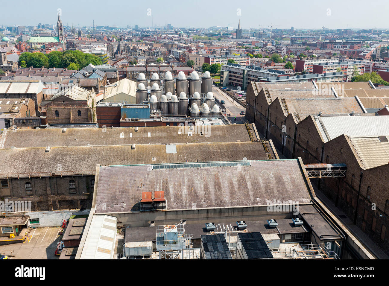 Europa, Irland, Dublin County. Blick auf Dublin von Guinness Storehouse Turm Stockfoto