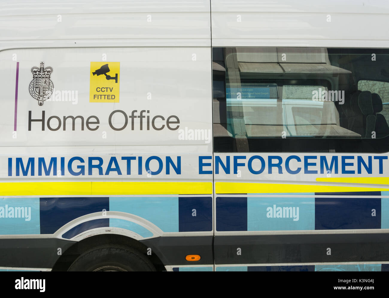 Nahaufnahme eines Innenministeriums für Einwanderungsbehörden in Southwark, London, England, SE1, Großbritannien Stockfoto