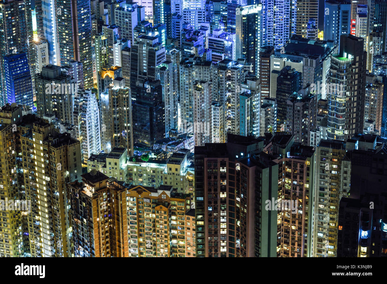 Wohnhaus in Hong Kong Stockfoto