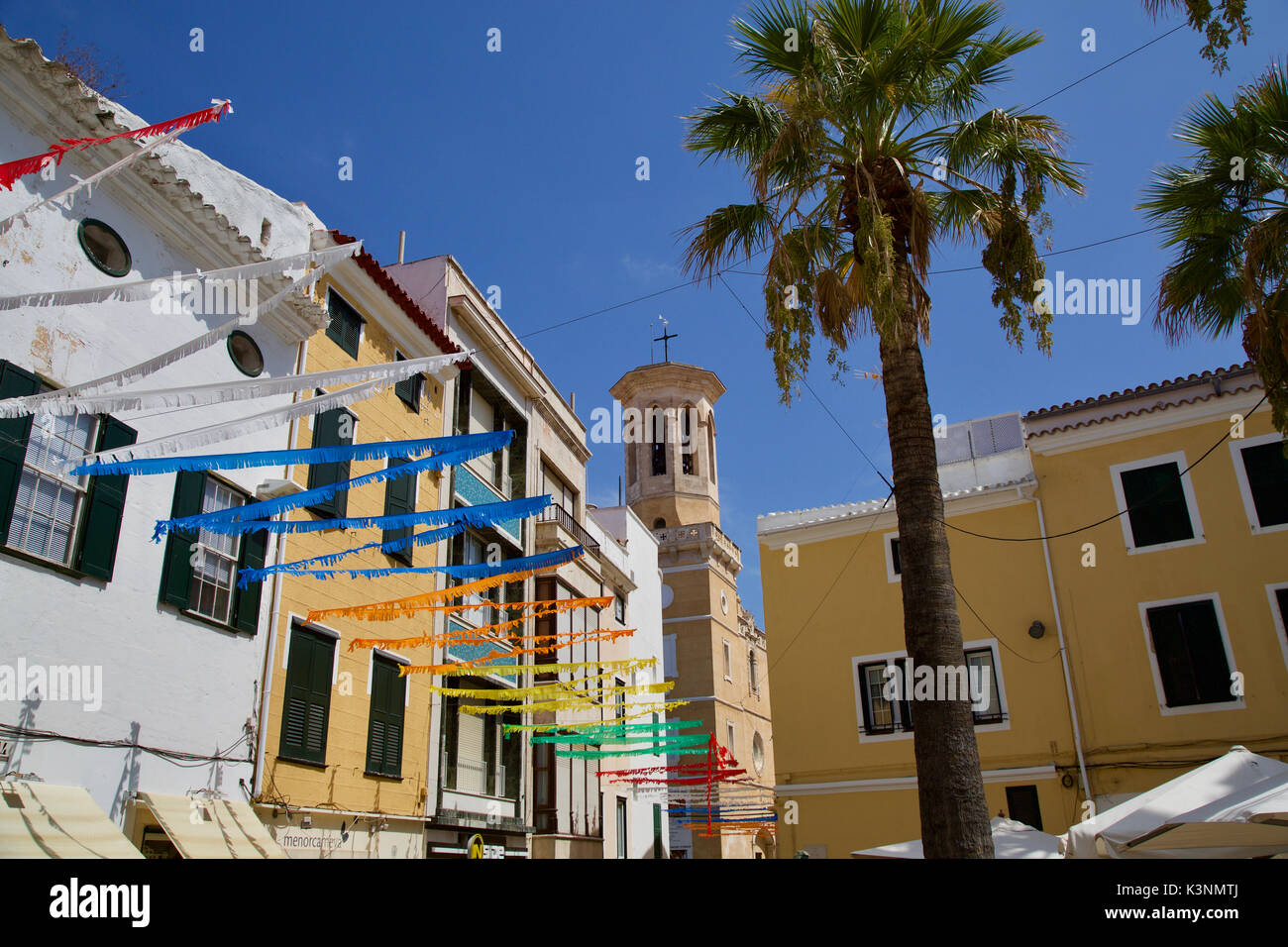 Menorca Mahon City Break Stockfoto