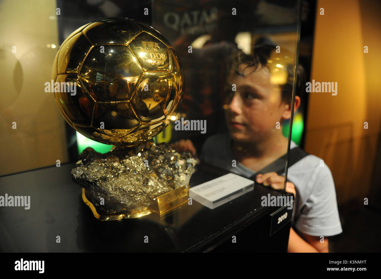 Camp Nou Experience Tour und Museum. Stockfoto