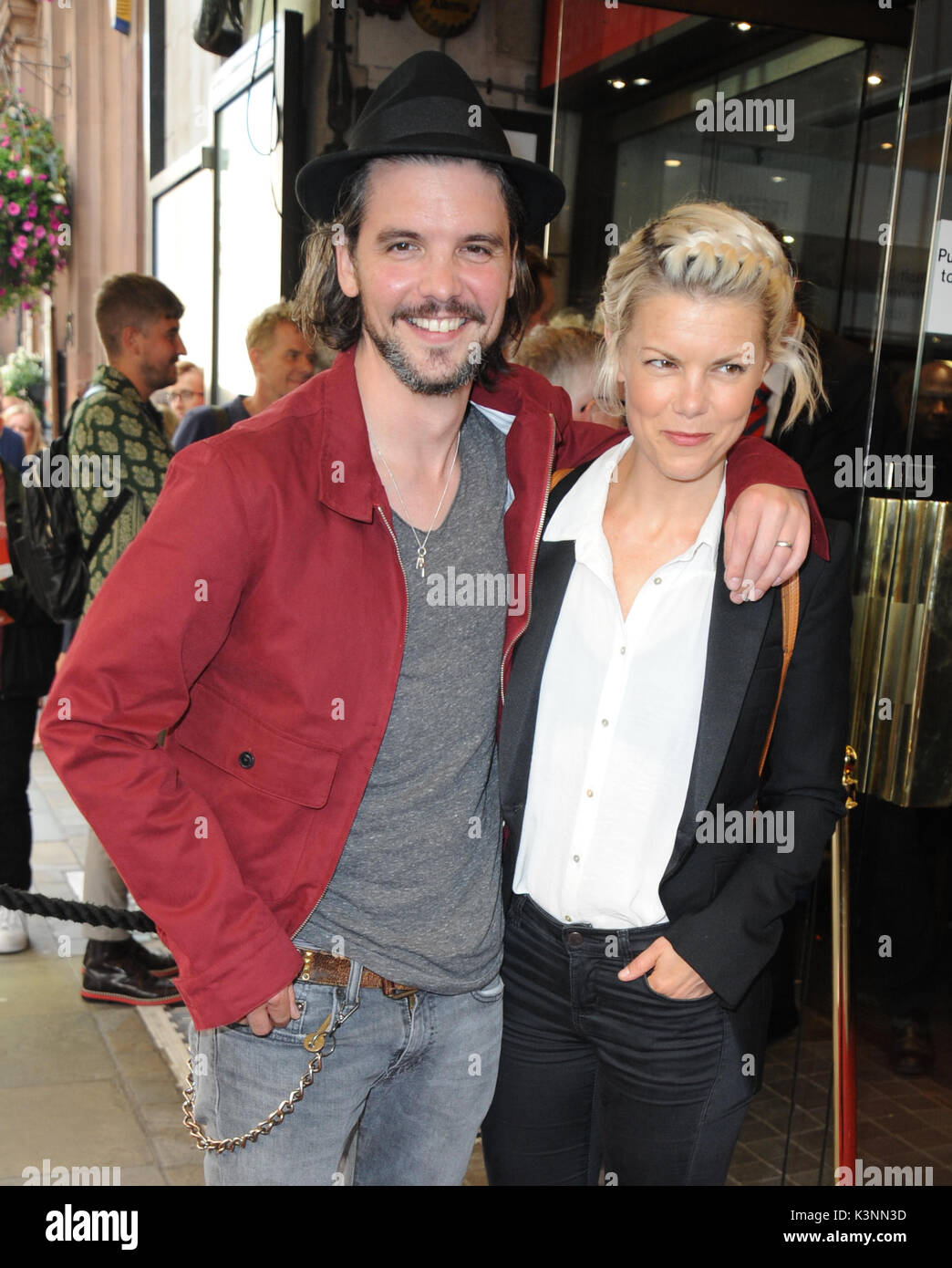 "Apologie" Drücken Sie die Taste Nacht am Trafalgar Square bietet: Andrew Lee Potts, Sarah Jane Potts Wo: London, Großbritannien Wann: 03. August 2017 Credit: WENN.com Stockfoto