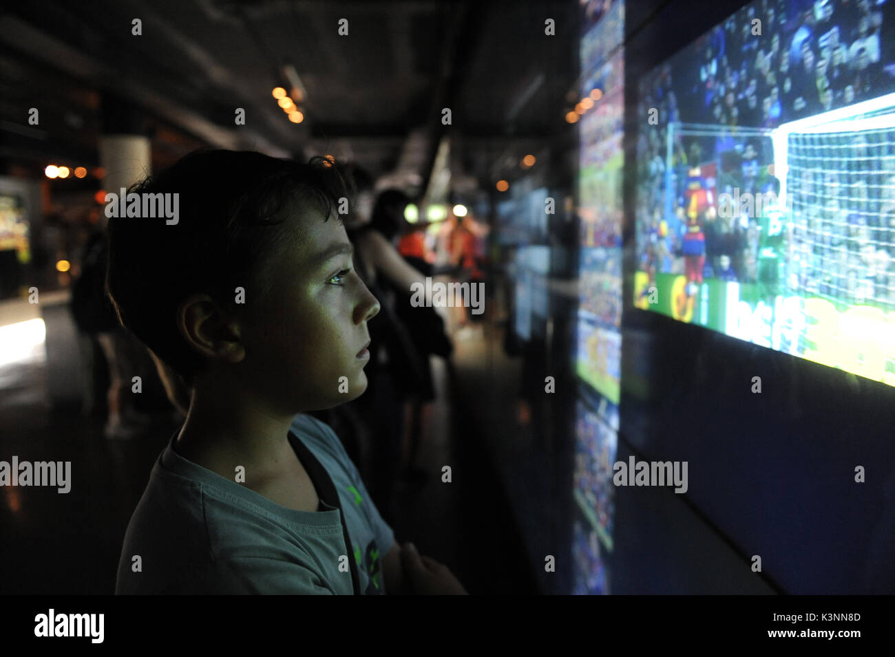 Camp Nou Experience Tour und Museum. Stockfoto