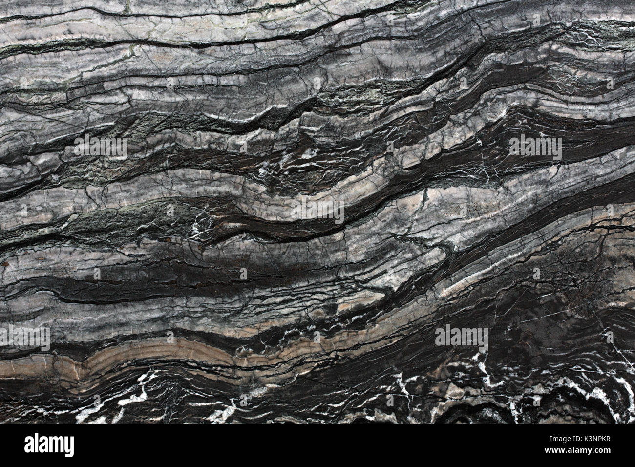 Bild von schwarzem Marmor Textur. Stockfoto