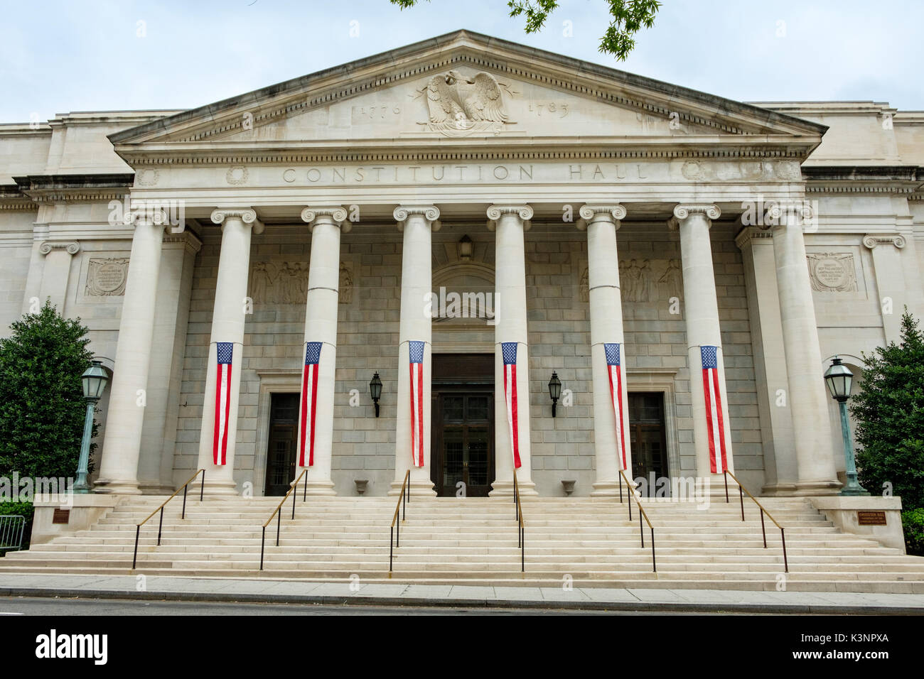 DAR-Verfassung Hall, 1776 D Street NW, Washington DC Stockfoto