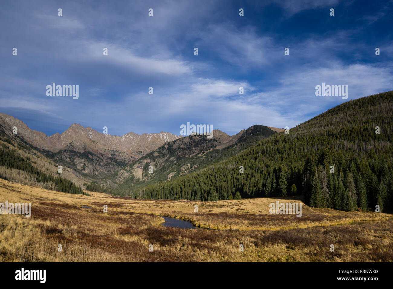 Oben Piney See, in der Nähe von Vail, Colorado Stockfoto