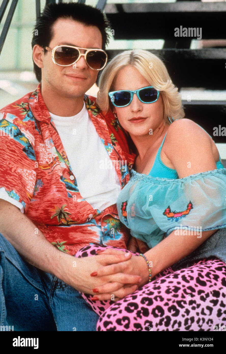 TRUE ROMANCE [USA 1993] BRAD PITT, MICHAEL RAPPAPORT, CHRISTIAN SLATER, Patricia Arquette Datum: 1993 Stockfoto