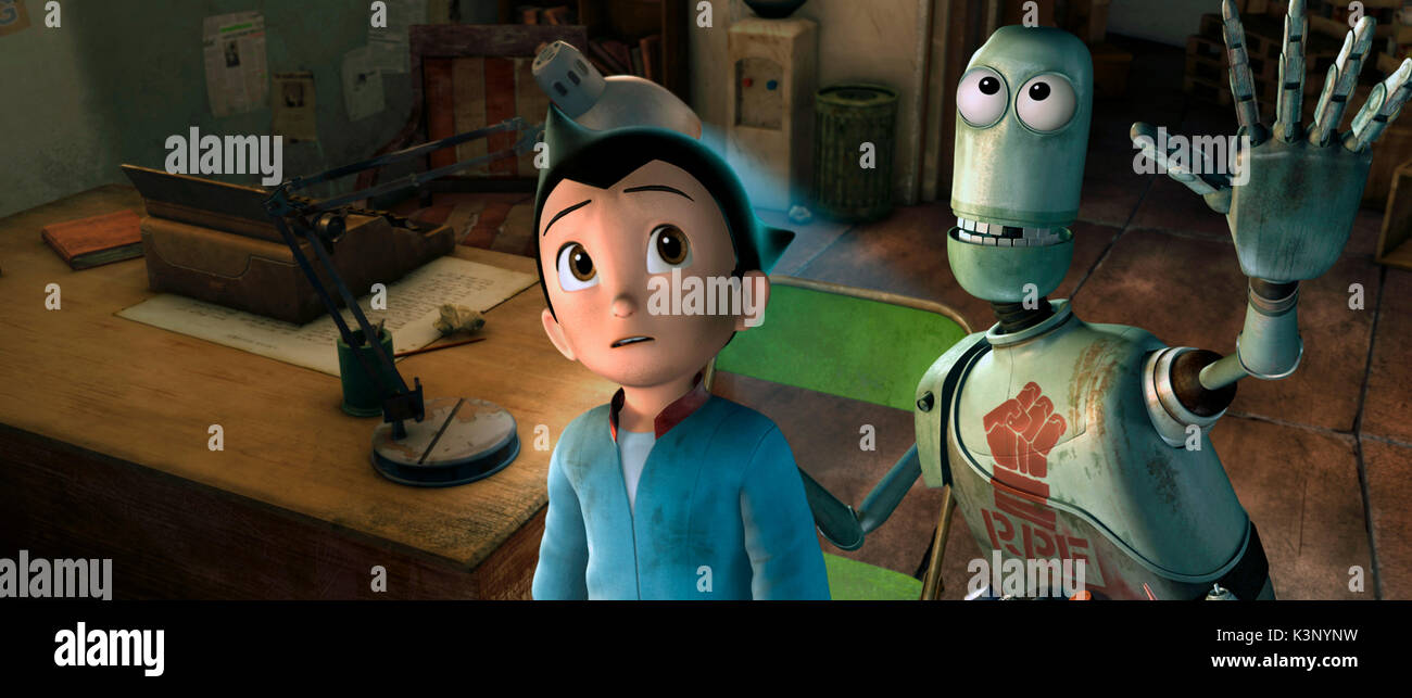 ASTRO BOY [HK/USA/JAP 2009] aka ASTROBOY [International English Title] Freddie Highmore stimmen Astro Boy, MATT LUCAS stimmen Sparx Datum: 2009 Stockfoto