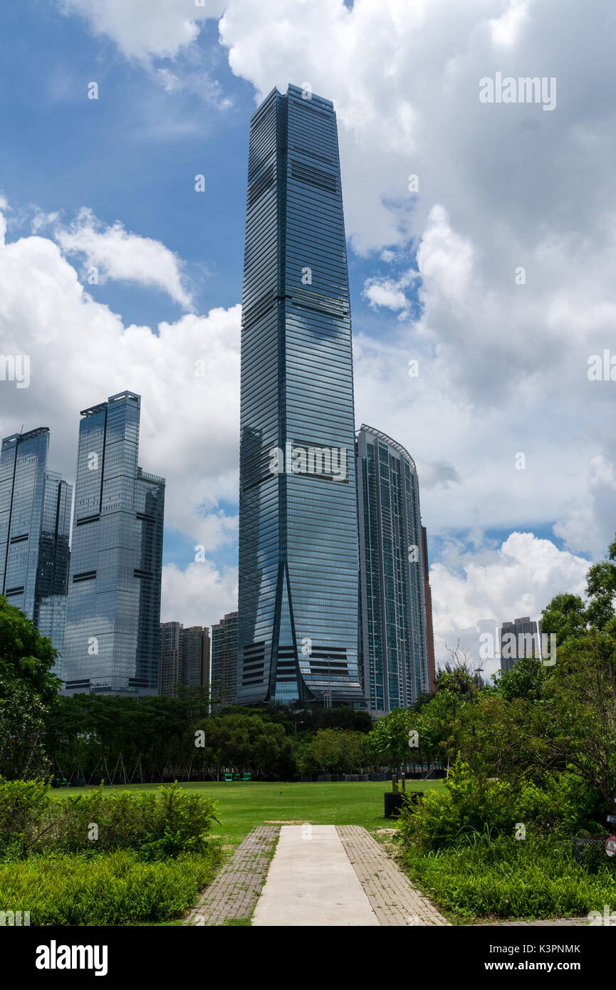 International Commerce Centre (ICC) Tower in Hongkong SAR Stockfoto
