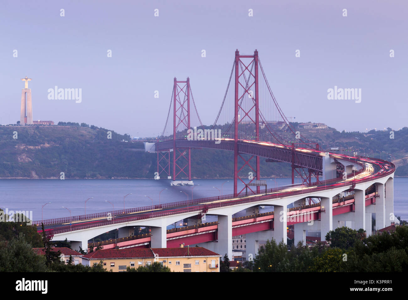 Brücke "25 de Abril, Lissabon. Portugal Europa Stockfoto